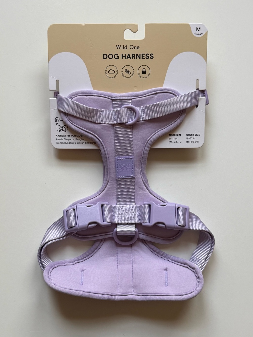 Wild One Dog Harness - Medium - Lilac